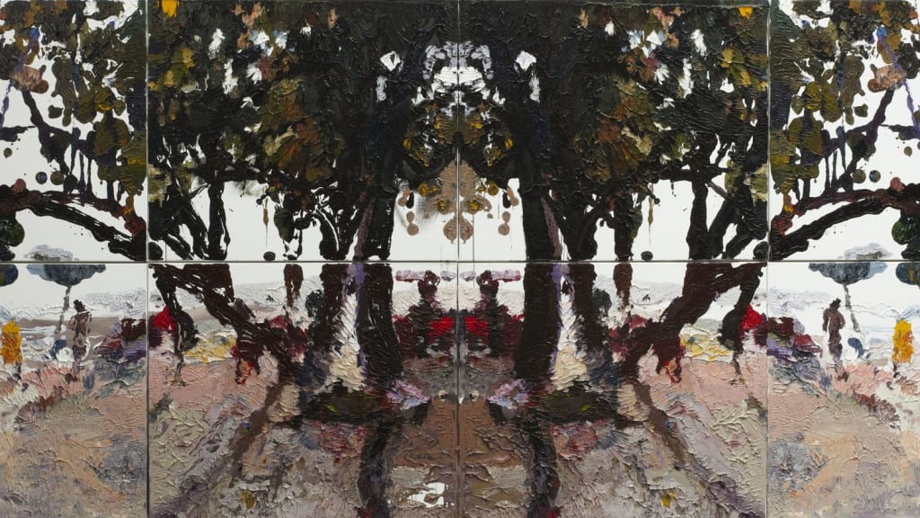 ben quilty, kuta rorschach no.2 (detail), 2014