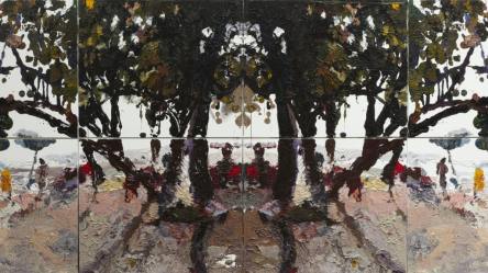 ben quilty, kuta rorschach no.2 (detail), 2014
