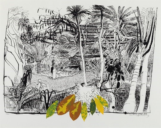 brett whiteley, the garden in sanur, bali 1980