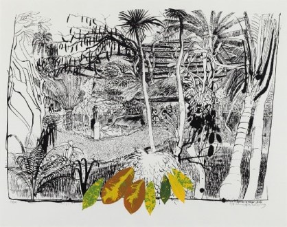 brett whiteley, the garden in sanur, bali 1980