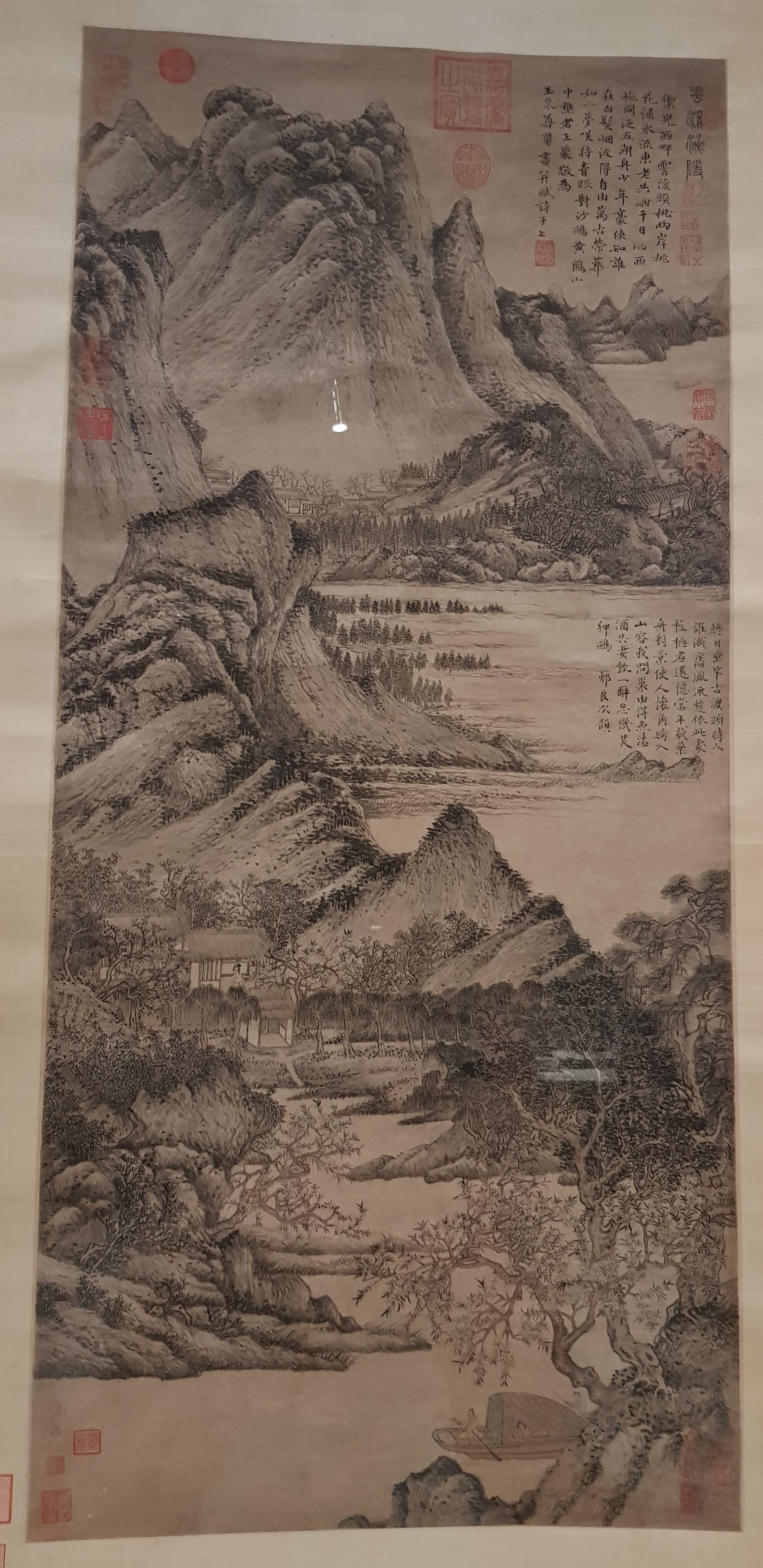 Hermit Fisherman of Flower Stream, Wang Meng c1308 Yuan Dynasty 1279-1368