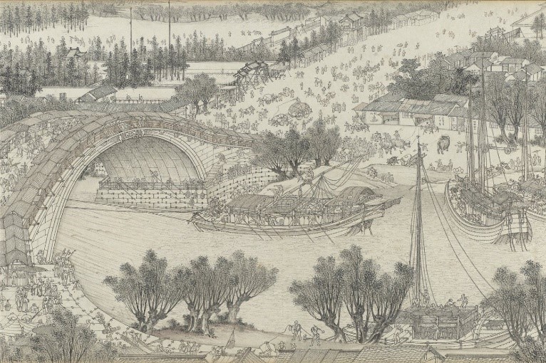 Along the River during Qingming Festival, Shen Yuan, c1736-95