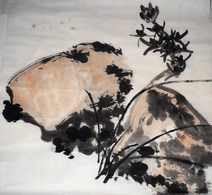Studio work 3 Orchid and lively rocks, JT studio work 3091992