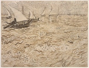 zVincent van Gogh, Fishing Boats at Sea