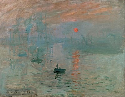 Claude Monet, Impression, sunrise [Impression, soleil levant], 1872