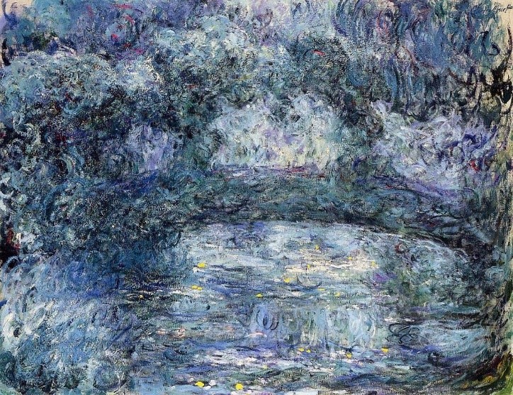 Claude Monet, The Japanese bridge [Le Pont japonais], 1918-19