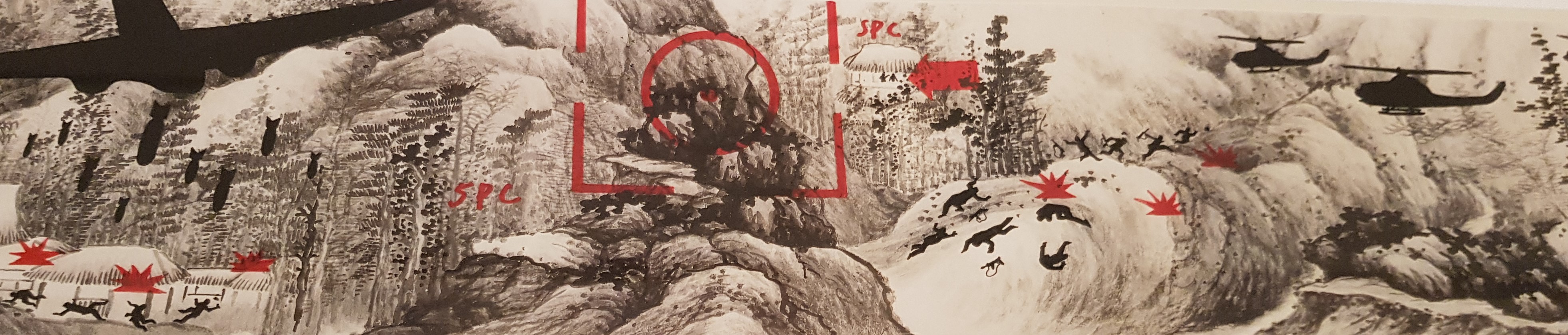 Guan Wei, Paper War (detail) 1