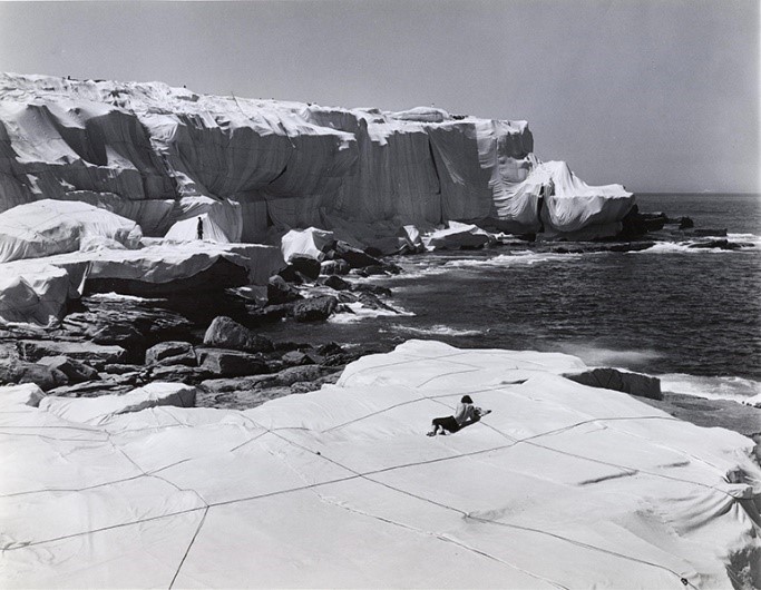 Kaldor Public Art Project 1 - Christo and Jeanne-Claude Wrapped coast – one million square feet, Little Bay, Sydney, 28 October – 14 December 1969