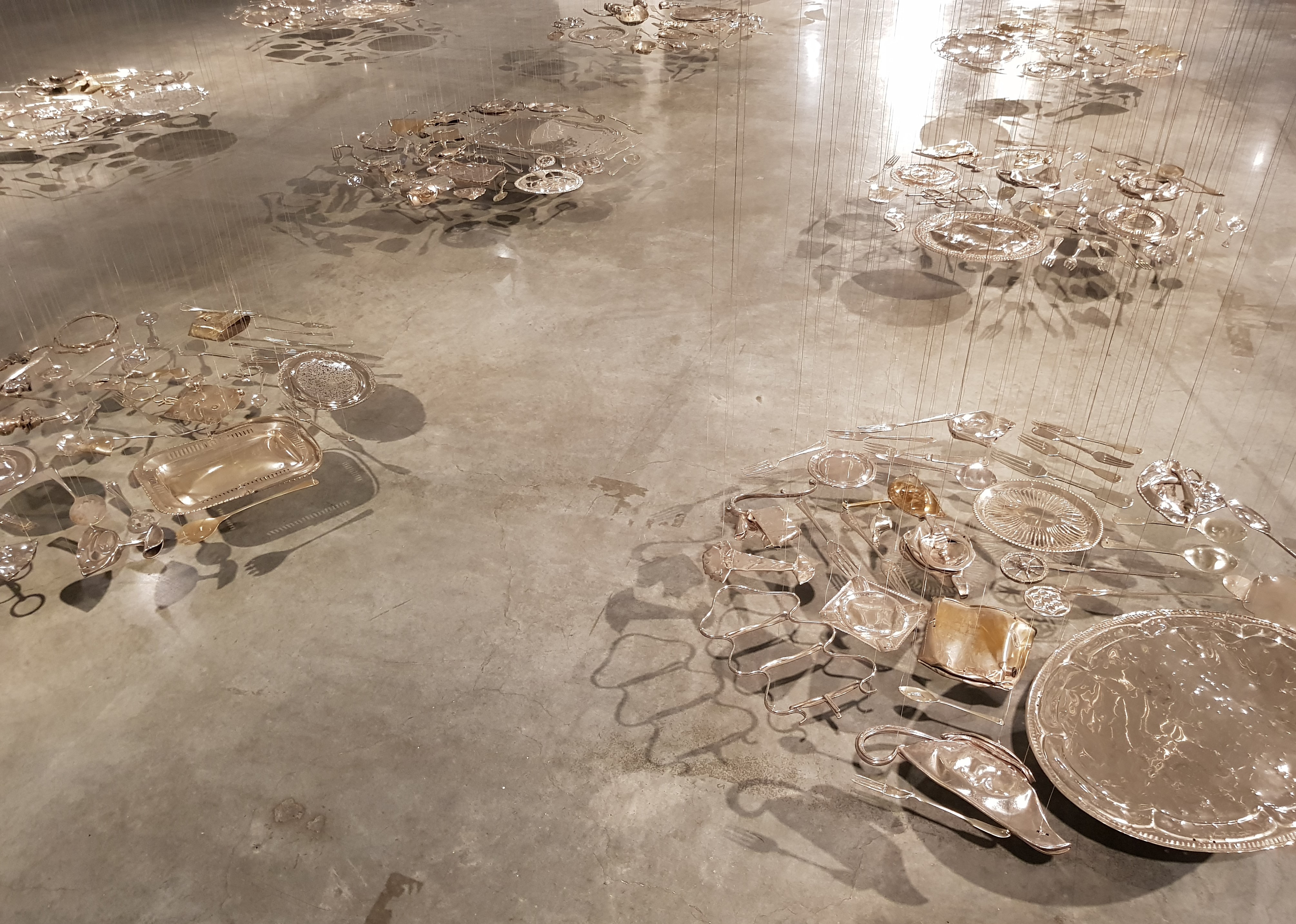 Cornelia Parker, Thirty Pieces of Silver, 1988-89