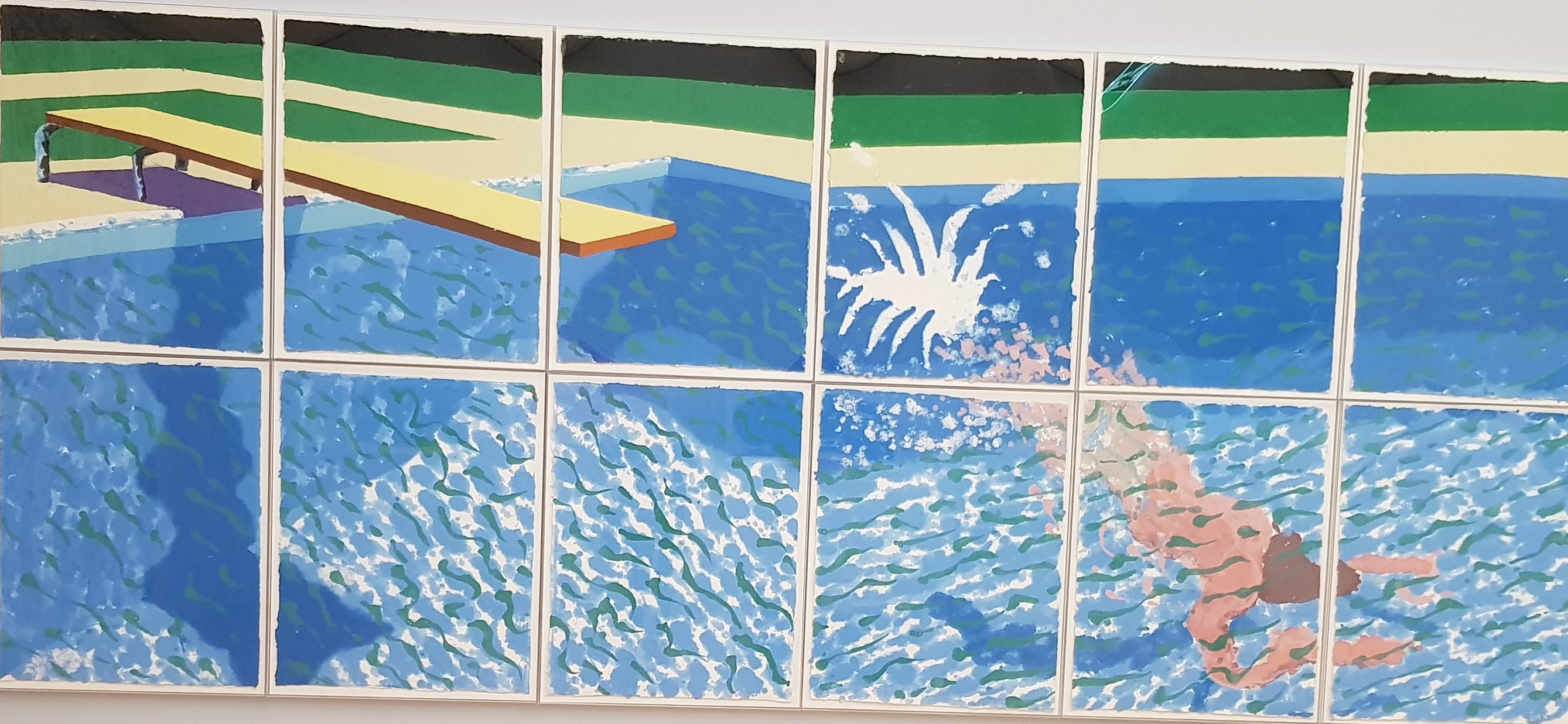 David Hockney, A diver, paper pool 17, from Paper pool series, 1978