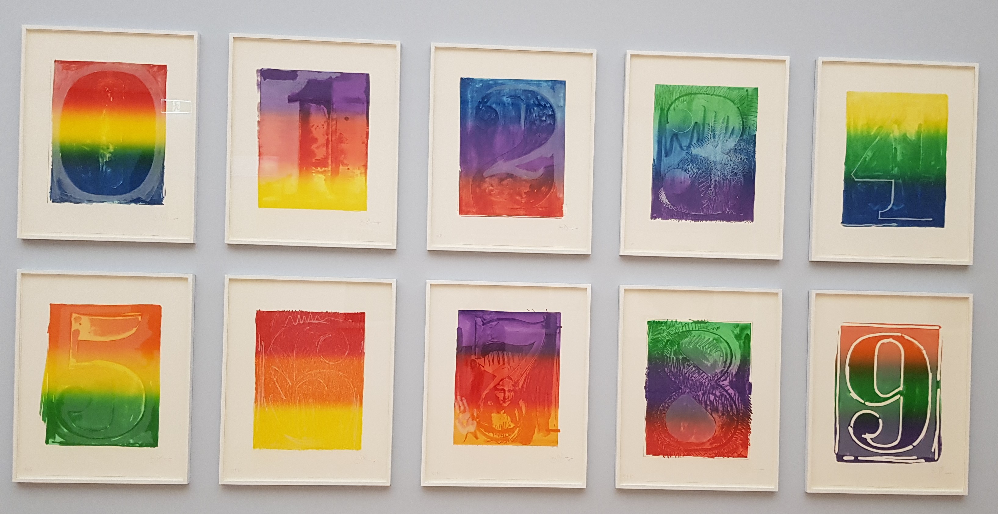 Jasper Johns, Figures 0 to 9, 1969