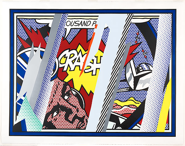 Roy Lichtenstein, Reflections on Crash, 1990
