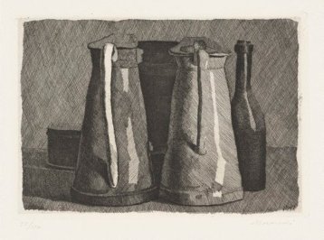 Morandi, Still Life with five objects, 1956