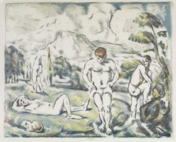 Paul Cézanne, Large bathers, 1896-1898, colour lithograph, AGNSW