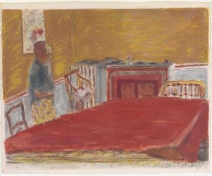 Pierre Bonnard, The red cloth, 1944-1946, colour lithograph, AGNSW