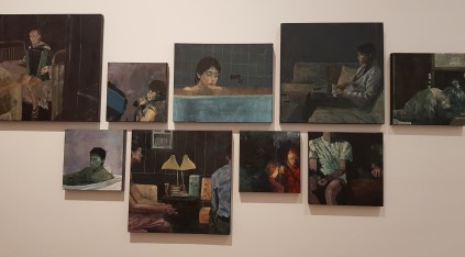 Sumayya Atham Bawa, My Twilight Kingdom is a Hidden Cavern in the Bottom of the Ocean,2019, acrlic on canvas