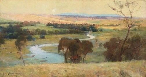 Streeton, Still glides the stream, and shall for ever glide, 1890 copy